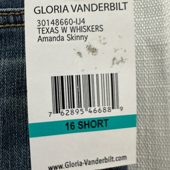 Gloria Vanderbilt Texas with Whiskers -16 Short-NWT - Picture 7 of 8